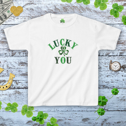 Lucky You Western Style Shamrock Baby Tee - Y2K Style