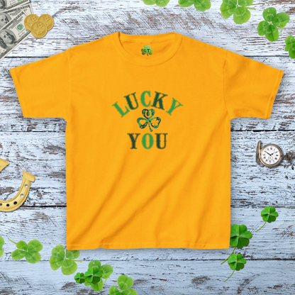 Lucky You Western Style Shamrock Baby Tee - Y2K Style