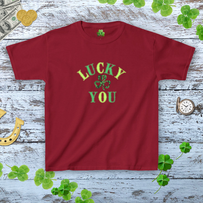 Lucky You Western Style Shamrock Baby Tee - Y2K Style