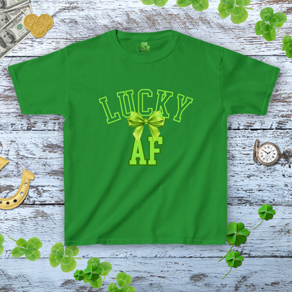 Lucky AF Baby Tee - Coquette Bow Aesthetic Women's Tee