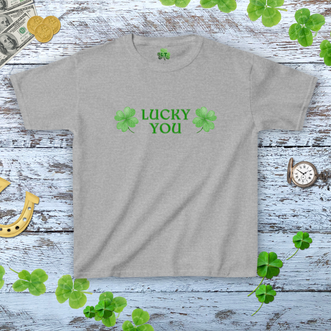 Lucky You Baby Tee - Lucky Shamrock Aesthetic Baby Tee