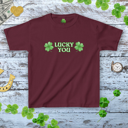 Lucky You Baby Tee - Lucky Shamrock Aesthetic Baby Tee