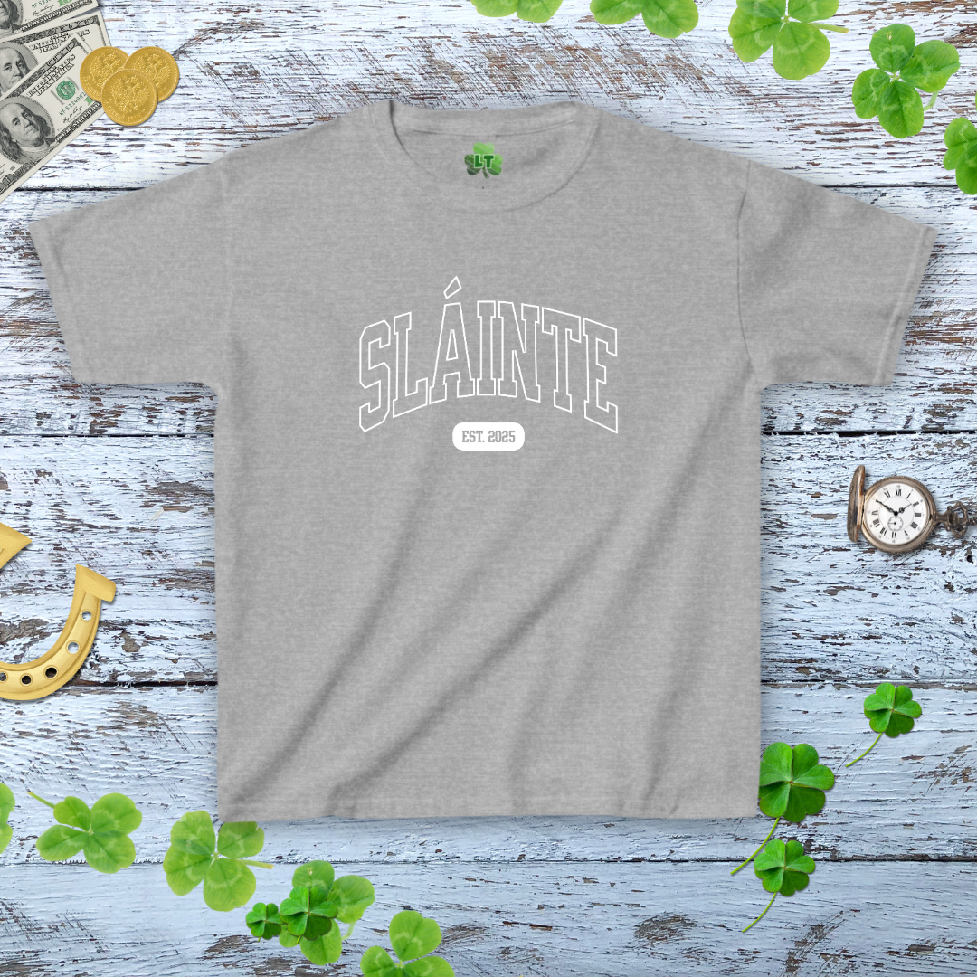 Slainte EST 2025 Baby Tee - Y2K Style Trendy Shirt