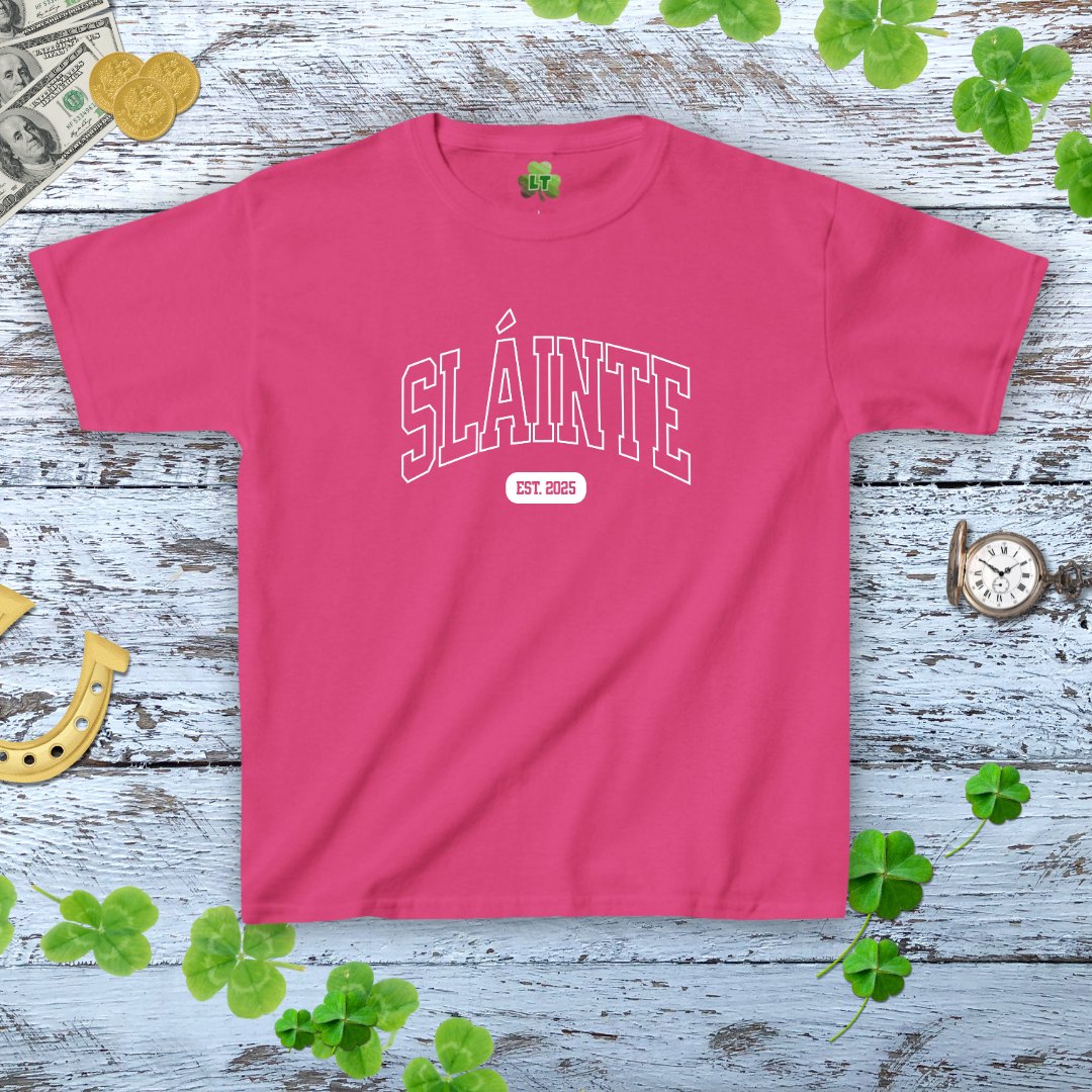 Slainte EST 2025 Baby Tee - Y2K Style Trendy Shirt