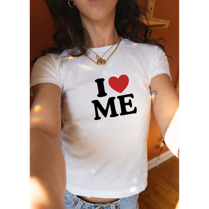 I Love Me Baby Tee - Y2K Style Shirt