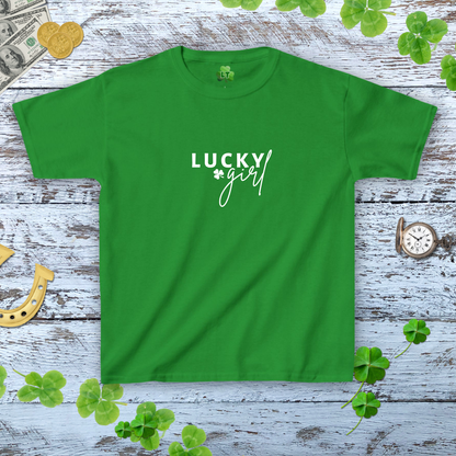 Lucky Girl Baby Tee - Y2k Style Coquette Shamrock Trendy Shirt