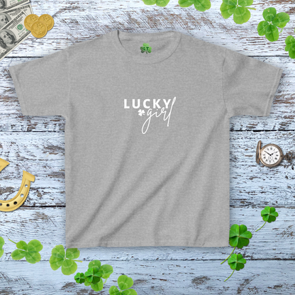 Lucky Girl Baby Tee - Y2k Style Coquette Shamrock Trendy Shirt