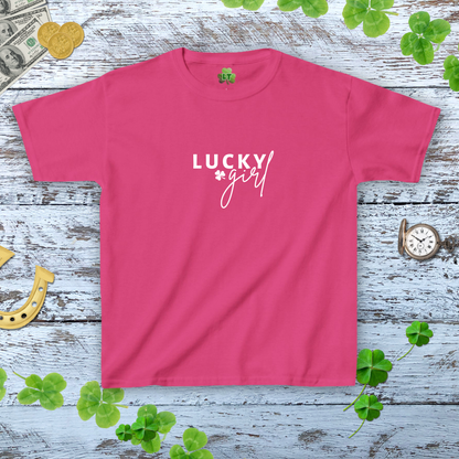 Lucky Girl Baby Tee - Y2k Style Coquette Shamrock Trendy Shirt