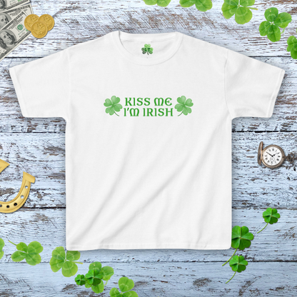 Kiss Me I'm Irish Baby Tee - Y2K Style Tee