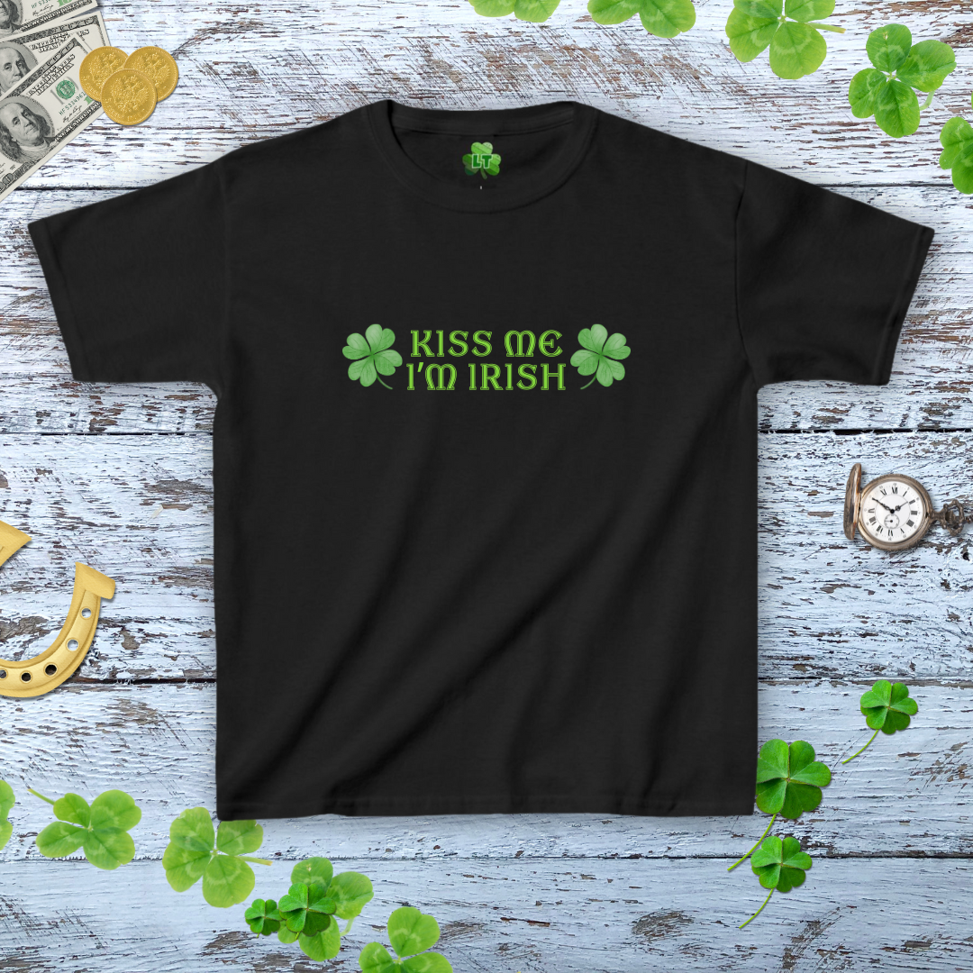 Kiss Me I'm Irish Baby Tee - Y2K Style Tee