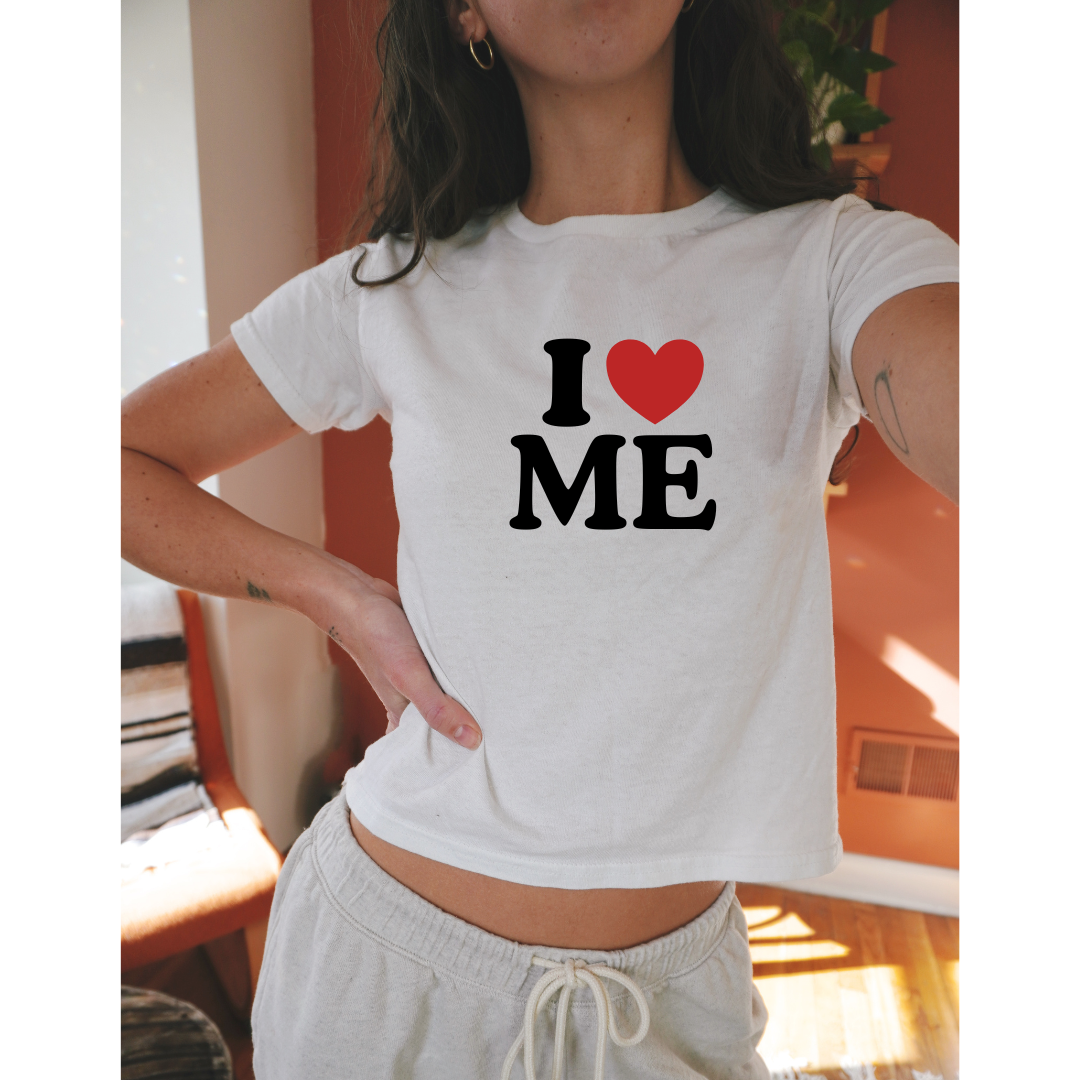 I Love Me Baby Tee - Y2K Style Shirt