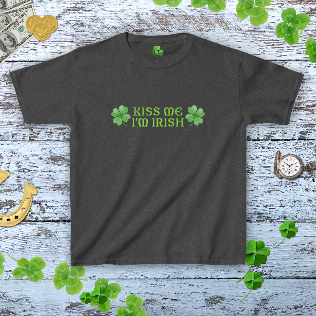 Kiss Me I'm Irish Baby Tee - Y2K Style Tee