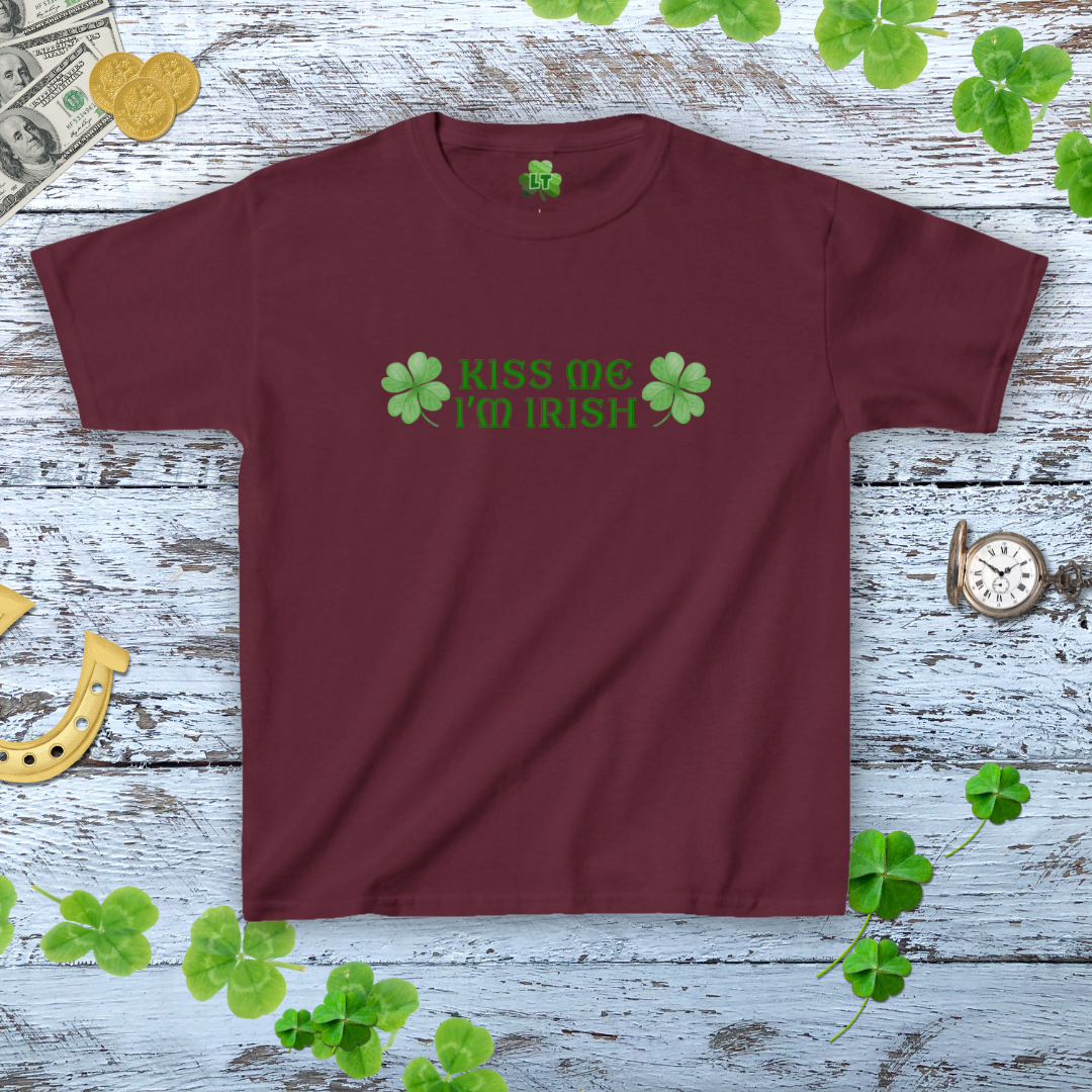 Kiss Me I'm Irish Baby Tee - Y2K Style Tee