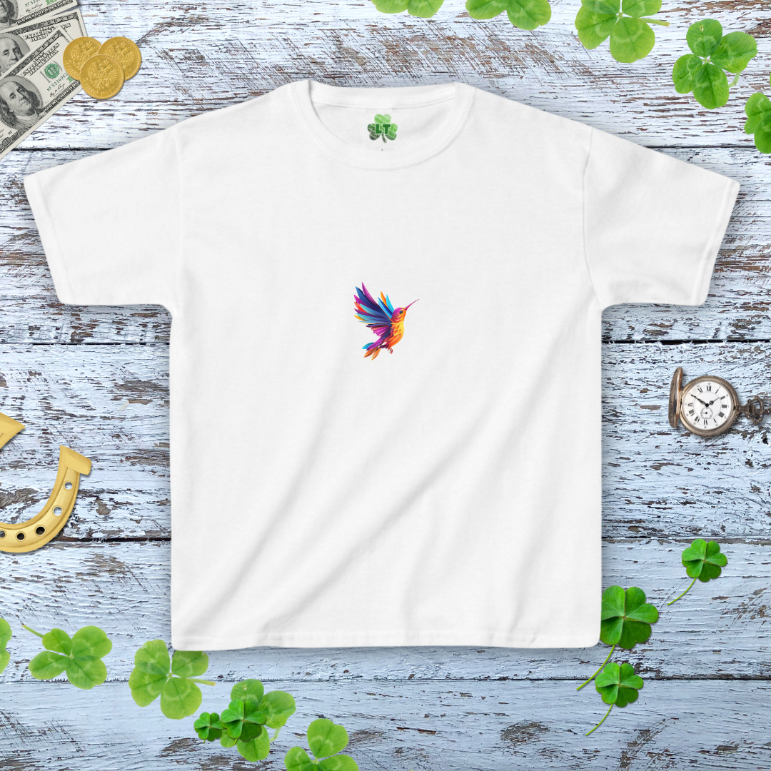 Hummingbird Minimalist Graphic Baby Tee - Y2K Style Women Tee