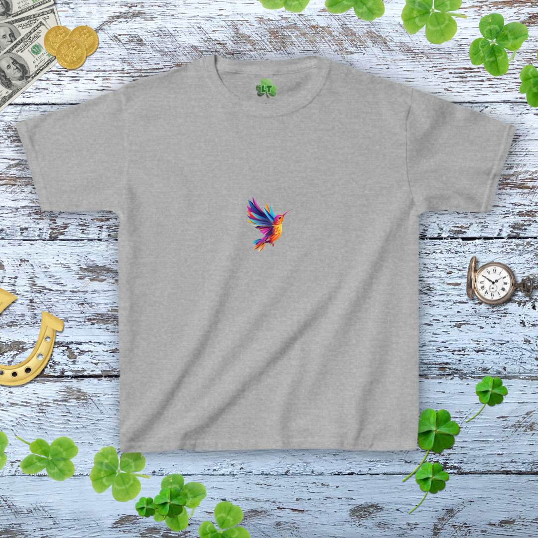 Hummingbird Minimalist Graphic Baby Tee - Y2K Style Women Tee