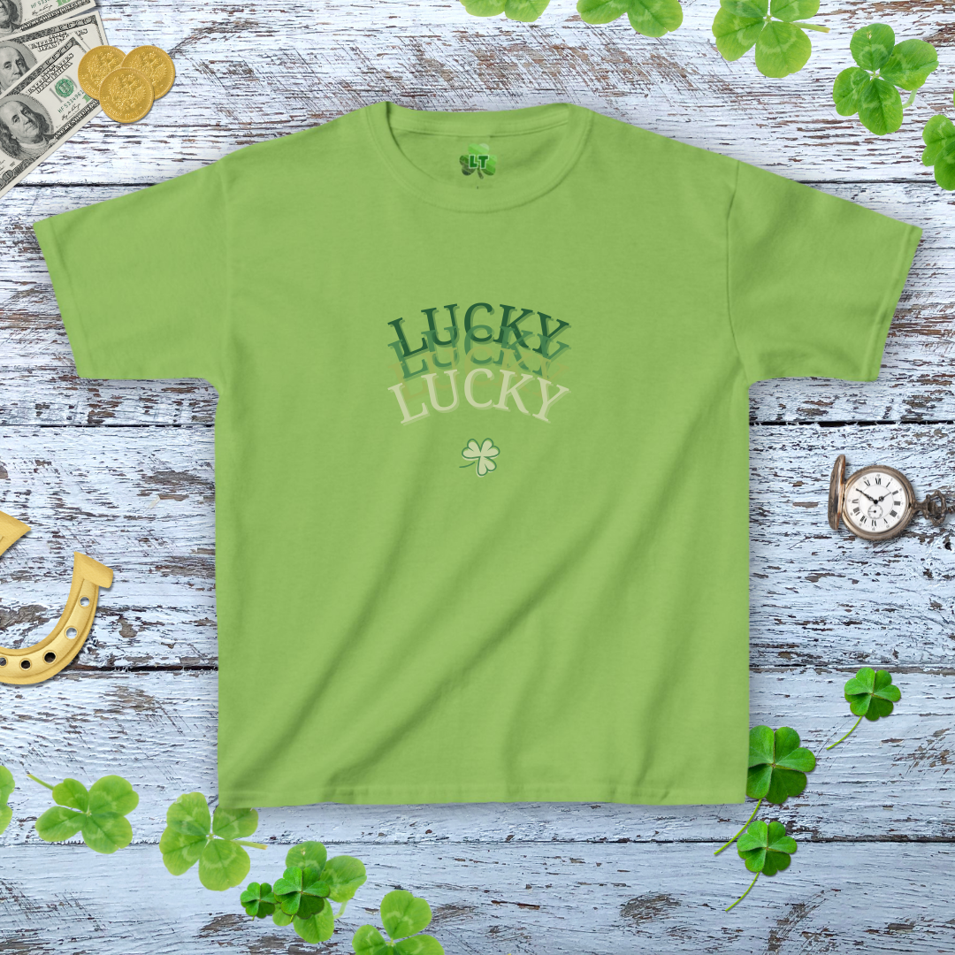 Lucky X4 Baby Tee - Y2K Lucky Shamrock Shirt