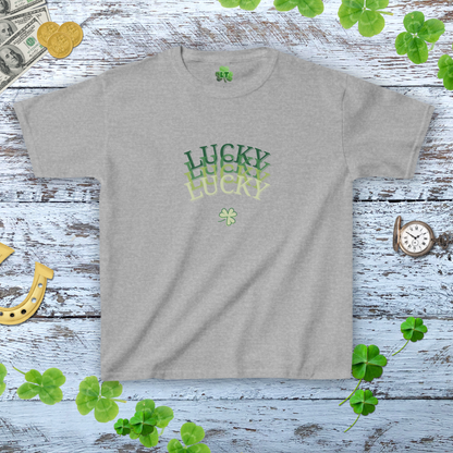 Lucky X4 Baby Tee - Y2K Lucky Shamrock Shirt