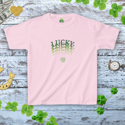 Lucky X4 Baby Tee - Y2K Lucky Shamrock Shirt