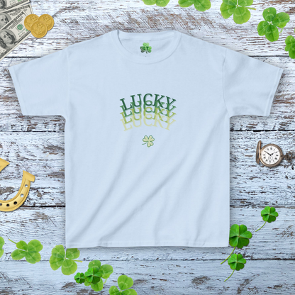 Lucky X4 Baby Tee - Y2K Lucky Shamrock Shirt