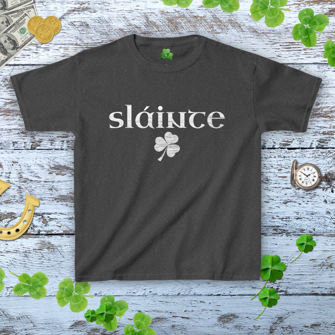 Slainte Large Distressed Pub Baby Tee - Y2k Style Shirt