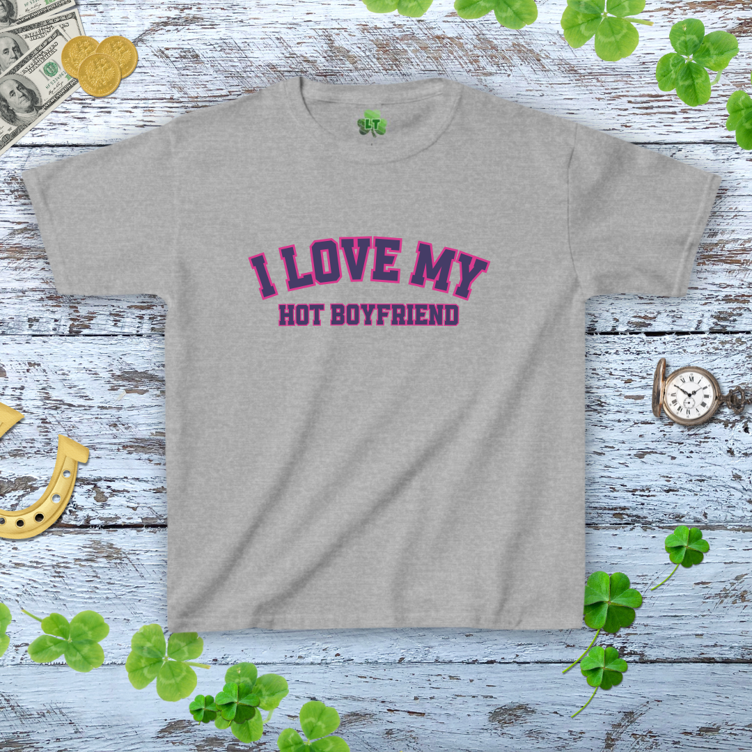 I Love My Boyfriend - Women's Y2K Style Baby Tee