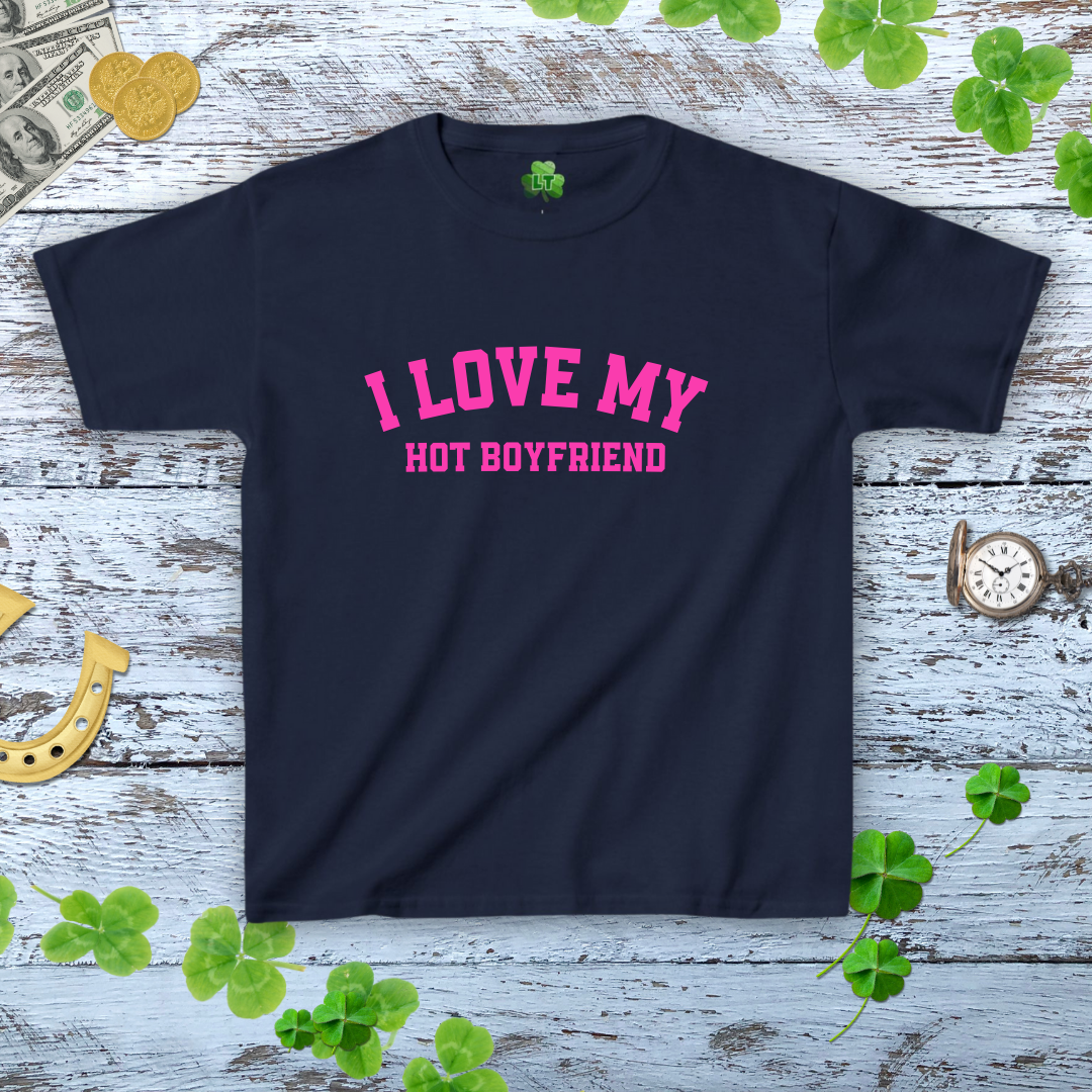 I Love My Boyfriend - Women's Y2K Style Baby Tee