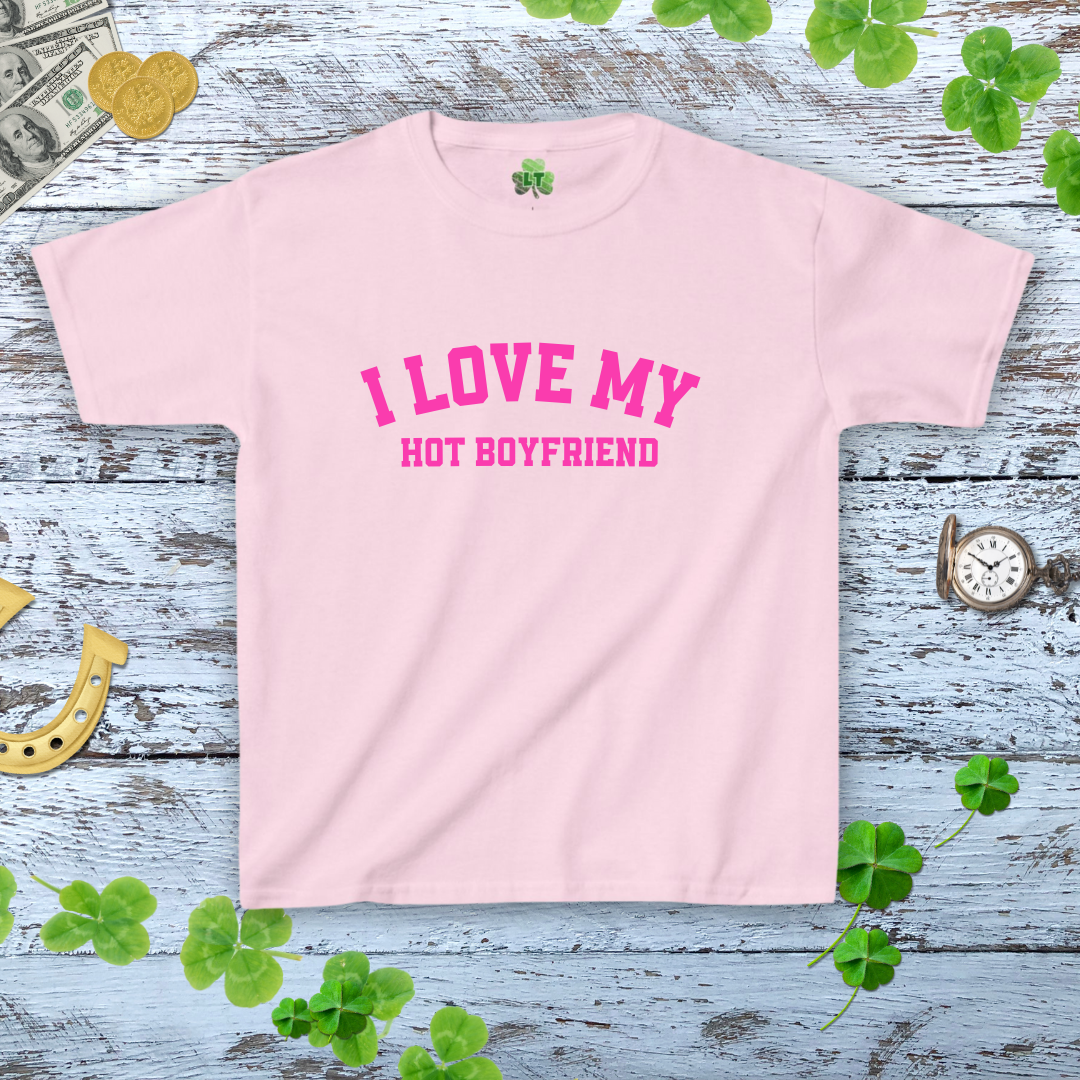 I Love My Boyfriend - Women's Y2K Style Baby Tee