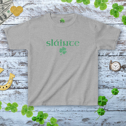 Vintage Slainte Stylish Graphic Baby Tee - Y2K Distressed Style Tee