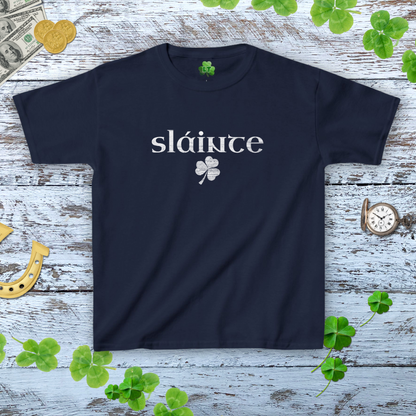 Vintage Slainte Stylish Graphic Baby Tee - Y2K Distressed Style Tee