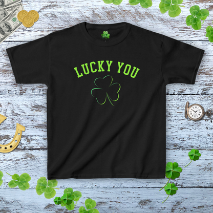 Lucky You Soft Shamrock Baby Tee - Y2K Style Tee