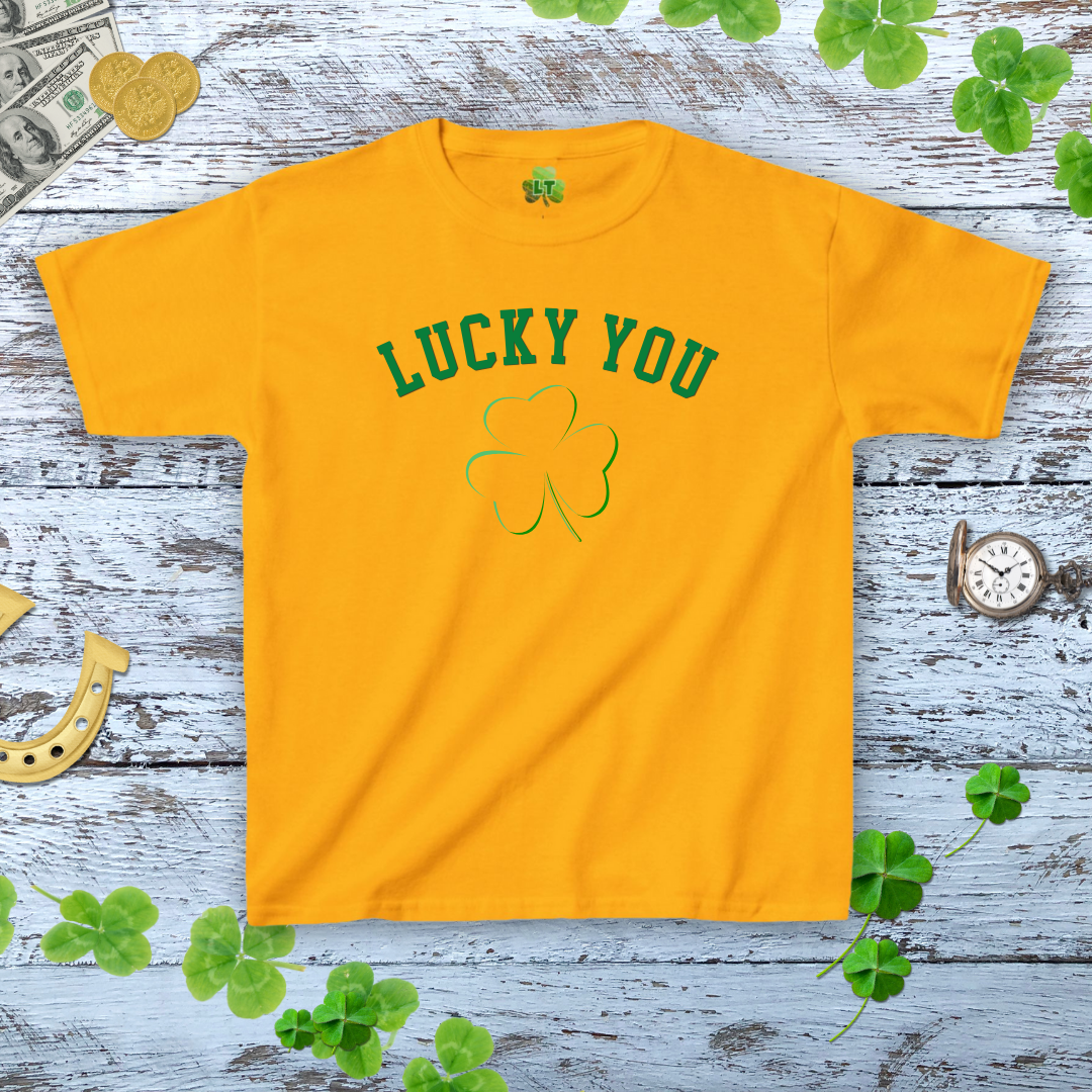 Lucky You Soft Shamrock Baby Tee - Y2K Style Tee