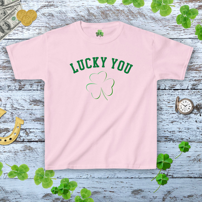 Lucky You Soft Shamrock Baby Tee - Y2K Style Tee