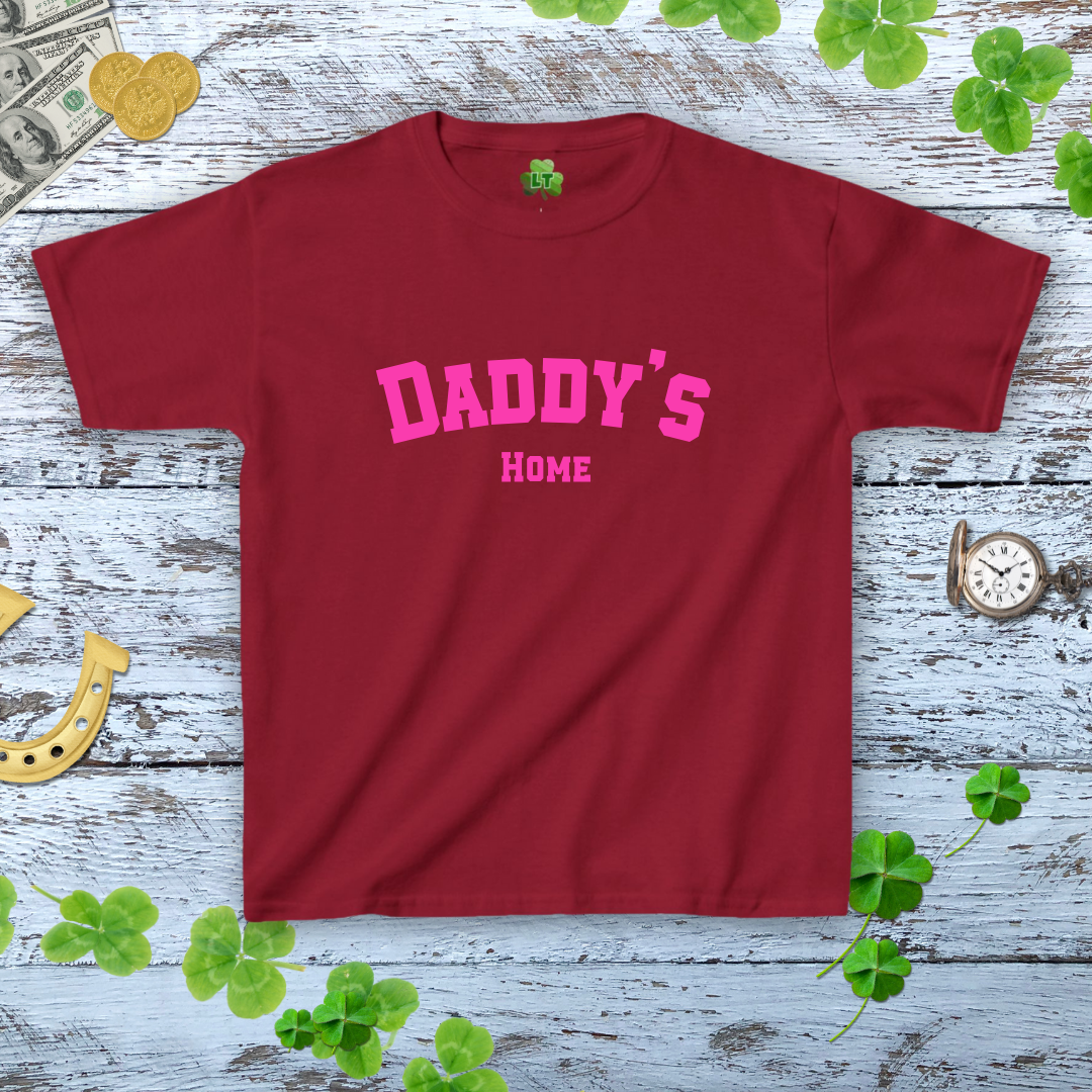 Daddy's Home! Y2K Style Women's Baby Tee