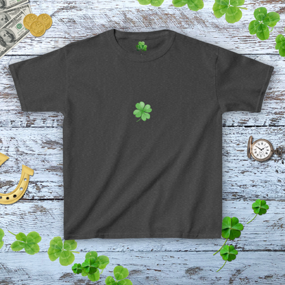 Minimalist Shamrock Baby Tee - Aesthetic Shamrock Coquette Baby Tee