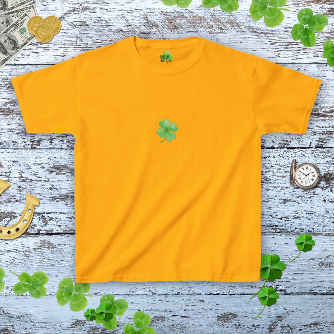 Minimalist Shamrock Baby Tee - Aesthetic Shamrock Coquette Baby Tee