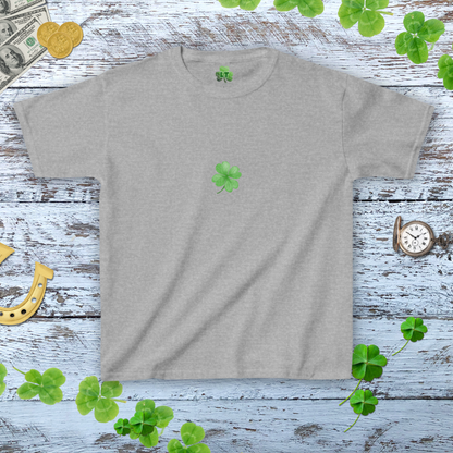 Minimalist Shamrock Baby Tee - Aesthetic Shamrock Coquette Baby Tee