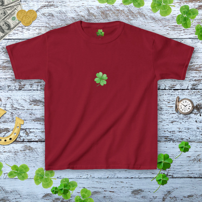 Minimalist Shamrock Baby Tee - Aesthetic Shamrock Coquette Baby Tee