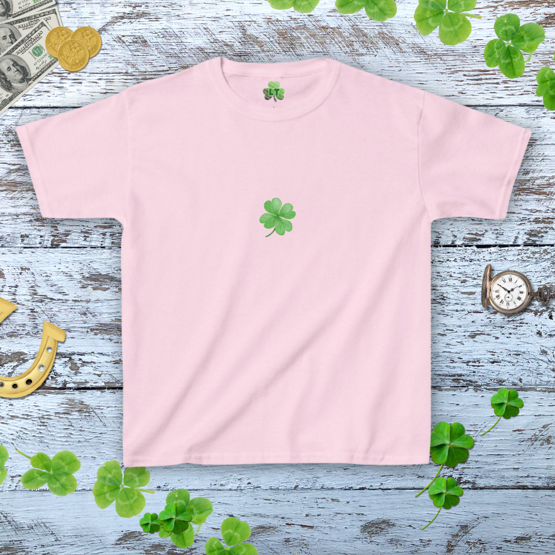 Minimalist Shamrock Baby Tee - Aesthetic Shamrock Coquette Baby Tee