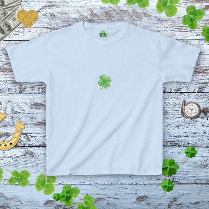 Minimalist Shamrock Baby Tee - Aesthetic Shamrock Coquette Baby Tee